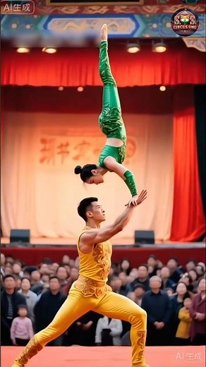 🤯 Mind-Blowing Acrobatic Balance Performance 🔥 | Ultimate Stage Show / #acrobats #balanceart #cirque