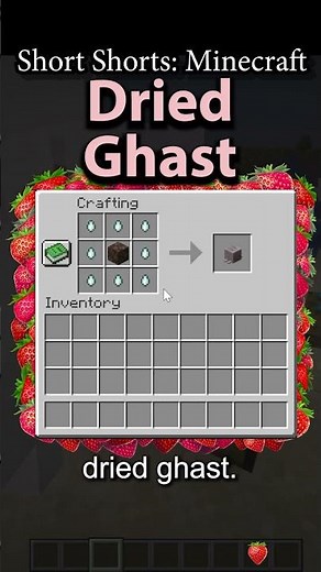Dried Ghast - Short Shorts by StrawberryGS - Minecraft Crafting Recipe #minecraft