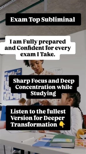 Exam Top Subliminal #subconsciousreprogramming #positiveenergy #subliminalaudio