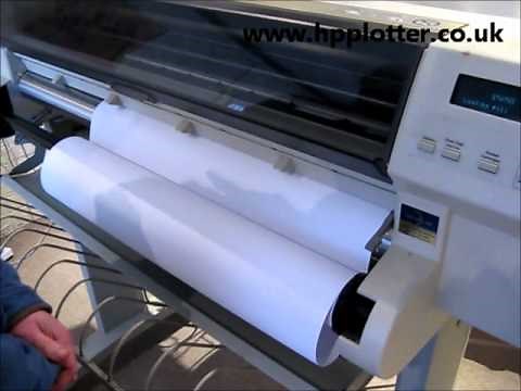 DesignJet 750 / DesignJet 755 repair- Loading paper roll