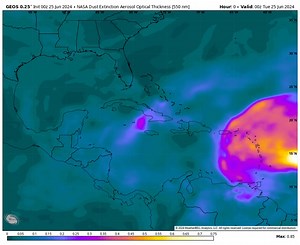 Here comes the Saharan Dust... 😷 Every year, dust from Africa is blown across the Atlantic Ocean and impacts the Gulf states. It's actually good because it prevents tropical systems from developing. The downside is the haziness it brings from Texas to Florida. Current forecast brings some of the dust into Texas this weekend. | Meteorologist Conley Isom