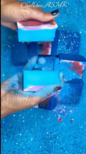 Half Dipped Blue Crush💙 #asmr #gymchalkasmr