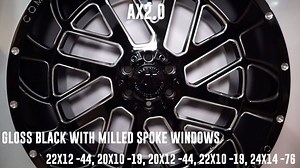 SHOP for AXE offroad wheels at https://bit.ly/2HFNF2I Featured is the AX2.0, AX2.1, AX2.2 in Candy red, Gloss black, And Silver. Sizes are 22X12 -44, 20X10 -19, 20X12 -44, 22X10 -19, 24X14 -76 | Custom Offsets