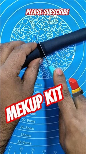 How to Make Fondant MekUp Kit 💄💋 #shorts #mekup