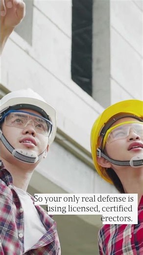 Steel Erection Hazards & Why Your Project Needs a Licensed Structural... #Shorts