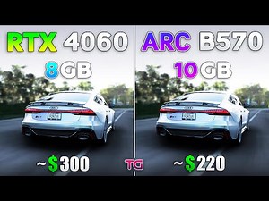 ARC B570 10GB vs RTX 4060 8GB - Test in 10 Games
