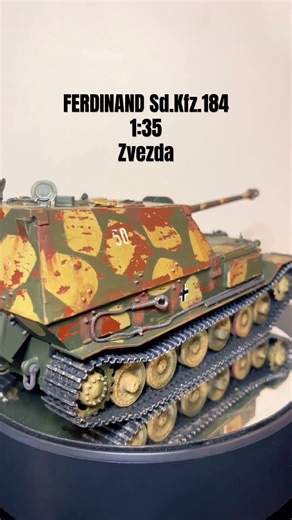 FERDINAND Sd.Kfz.184, Tank destroyer, 1:35, Zvezda , #scalemodel #tank #ww2 #germany