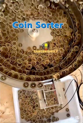SanSongMelt- Coin Sorter Machine Making Mint Bars Coins Machine