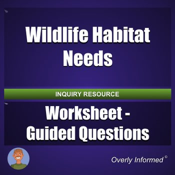 Wildlife Habitat Needs Worksheet - Guided Questions