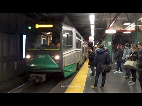 The LightRail (Subway) in Boston, USA 2020 (Green Line)