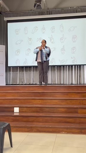 [WATCH]: CEO of eDeaf South Africa, Ms Nazereen Captieux-Bhana, a deaf owned company that strives to employ and empower Deaf individuals, was the special guest speaker at #SASLFestival, and applauded the good work being done to teach #SASL to young hearing learners. | The Gauteng Department of Education