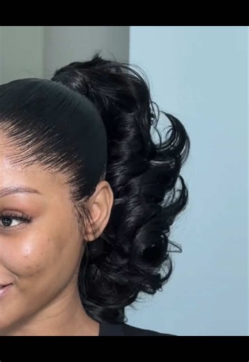 Frontal Ponytail Installation with Our Hair — Book via WhatsApp