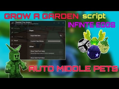 ''GROW A GARDEN'' SCRIPT *NO KEY* AUTO MIDDLE PET, AUTO DUPE, AUTO EVENT, INFINITY EGGS.