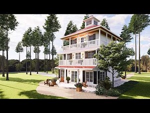 27'x30' (8x9m) LIGHTHOUSE vibes, cozy living – the small house you’ll LOVE