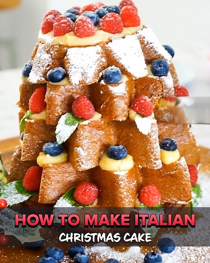 20K views · 490 reactions | How to Make This Stunning Italian Christmas Cake! | Pandoro Farcito | Vincenzo's Plate | Facebook