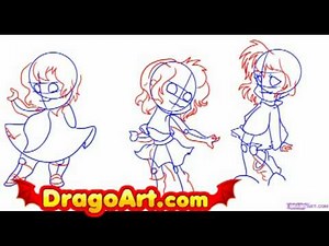 How to draw the Chipettes, step by step