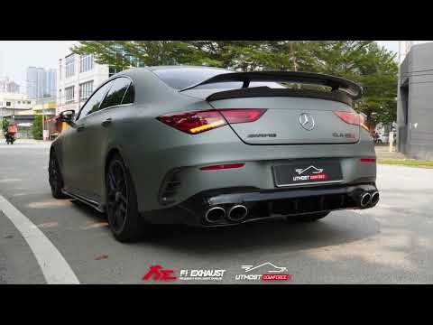 Mercedes Benz C118 AMG CLA45s Catless Downpipe + Valvetronic Catback System