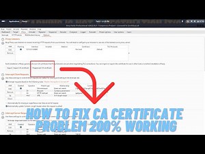 Fixing CA Certificate Error and HTTPS No Response in BurpSuite 200% working