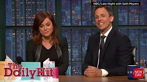 Amy Poehler, Seth Meyers stand up for women's sports