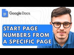 How To Start Page Numbers From A Specific Page In Google Docs [2025 Guide]