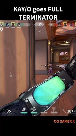 KAY/O goes FULL TERMINATOR ACE! 🤖🔥#valorant #ace #valorantclips #gaming #gamingshorts #viralshorts