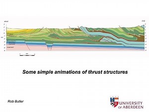 Some simple animations of thrust structures