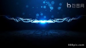 Blue Particle Light Collision Animation LOGO Title AE Template Video AEP Template Free Download - Pikbest