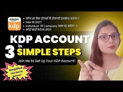 KDP Account Setup All You Need to Know as a Beginners#kdp#selfpublishing #amazonkdp #indianauthors