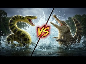 ANACONDA vs CAIMAN - Most Brutal Aquatic Fight Ever Filmed in Amazon!