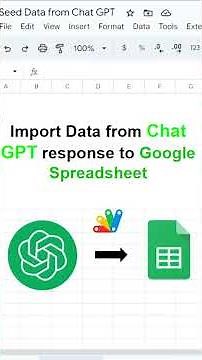 📊📥 Import data from Chat GPT into Google Spreadsheet effortlessly! #chatgpt #googlesheets 💡🖥️