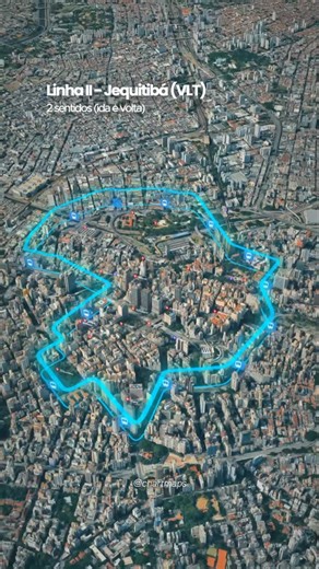 Paulistour SP on Instagram: "Conheça uma das duas linhas que promete trazer os bondes de volta para o centro de São Paulo 🚋 A Linha II - Jequitibá vai percorrer o centro histórico em 2 sentidos (ida e volta), e funcionará pelo modal VLT (Veículo Leve sobre Tilhos). A linha vai cruzar diversas avenidas icônicas, passar por pontos turísticos da região e conectar a diversas estações do metrô. #centrosp #curiosidades #geografia #mapas"