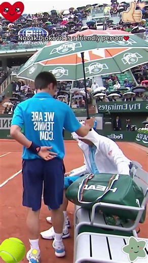 Djokovic's sweetest moments with fans 😊 #djokovic #tennis #emotional