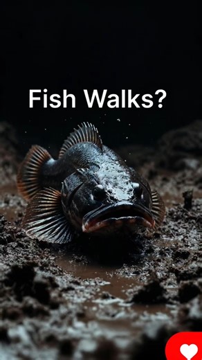 Can Fish Actually Walk on Land? 😱🏝️ #facts #animalfacts #shorts