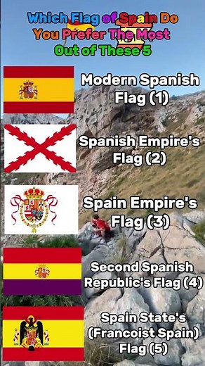 The Best Flag of Spain🇪🇸 Out of These 5