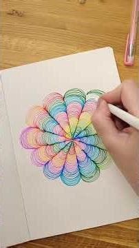 Mandala art with colored pens✍🏻🌿❤️ #art #drawing #mandala #shorts #meditativemandalaart