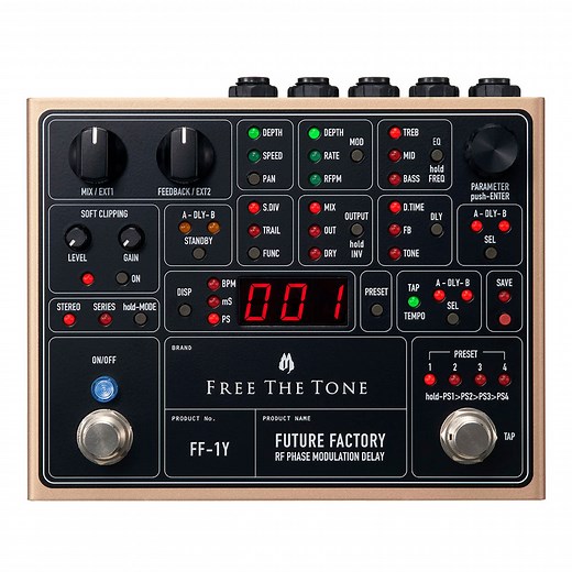Free The Tone FF-1Y Future Factory RF Phase Modulation Delay | Reverb
