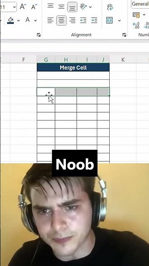 STOP Clicking! 🛑 Merge Cells Instantly with This Excel Keyboard Shortcut! (Alt + H + M + A)