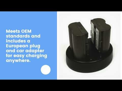 Canon ZR60 Replacement Battery (2-Pack, 2000mAh) and Dual Charger