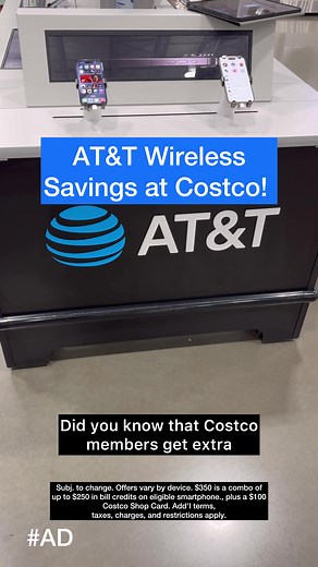 Did you know @Costco Wholesale members get extra savings on @AT&T Wireless Service? Plus… new and existing AT&T customers can get AT&T’s best deals on smartphones?! - Learn how Costco members can get up to $350 in combined value for your Grad or Dad when you switch to AT&T* by searching AT&T on Costco.com - Check out the link in my bio to learn more! #costco #costcodeals #att #ATTinfluencer *Subj. to change. Offers vary by device. $350 is a combo of up to $250 in bill credits on an eligible smar