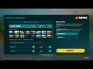 How To Play Creative Or Survival In Fortnite Lego