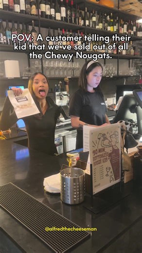 Just kidding! We make them in-house, plenty to go around! #kids #kidsodtiktok #foryoupage #comedyvideo #singapore #nougats #cheese