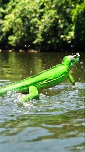 Jesus Christ Lizard (Basilisk) – runs on water 😮