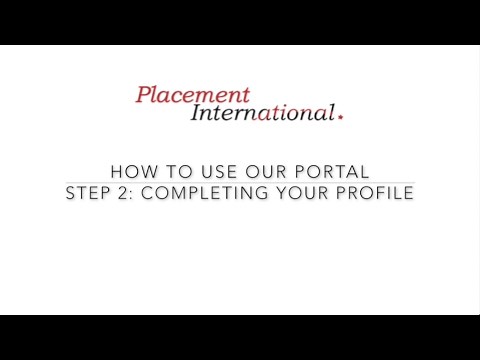 How to: Step 2 - Completing your profile