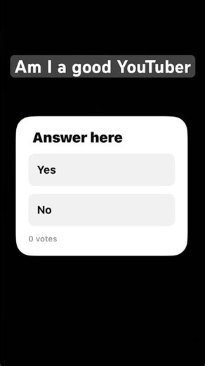 Am I a good YouTuber? ￼