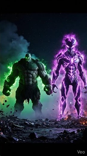 Green Monster vs Alien ⚡ Power Clash #monster #alien #viral