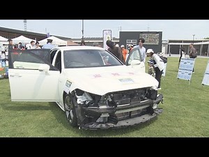 被害に遭ったクラウン展示…道の駅で自動車の盗難対策を紹介するイベント スマホ連動型カメラや警報装置など (2026/06/13 18:50)