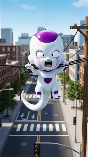 Chibi Frieza's City Adventure: Baby Vegeta Saves Him!