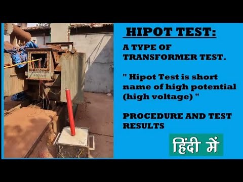 HIPOT TEST - TRANSFORMER TESTING PROCEDURE