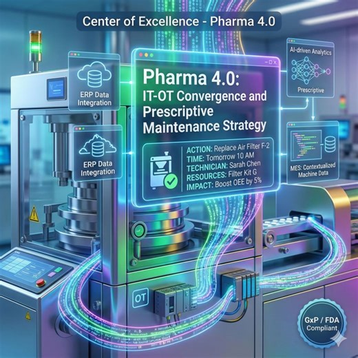 Pharma 4.0: IT-OT Convergence and Prescriptive Maintenance Strategy | Dr. Jayant Joshi