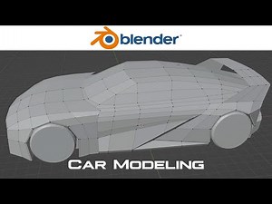 Blender car modeling [basic shape low-poly]